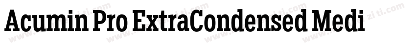 Acumin Pro ExtraCondensed Medium字体转换